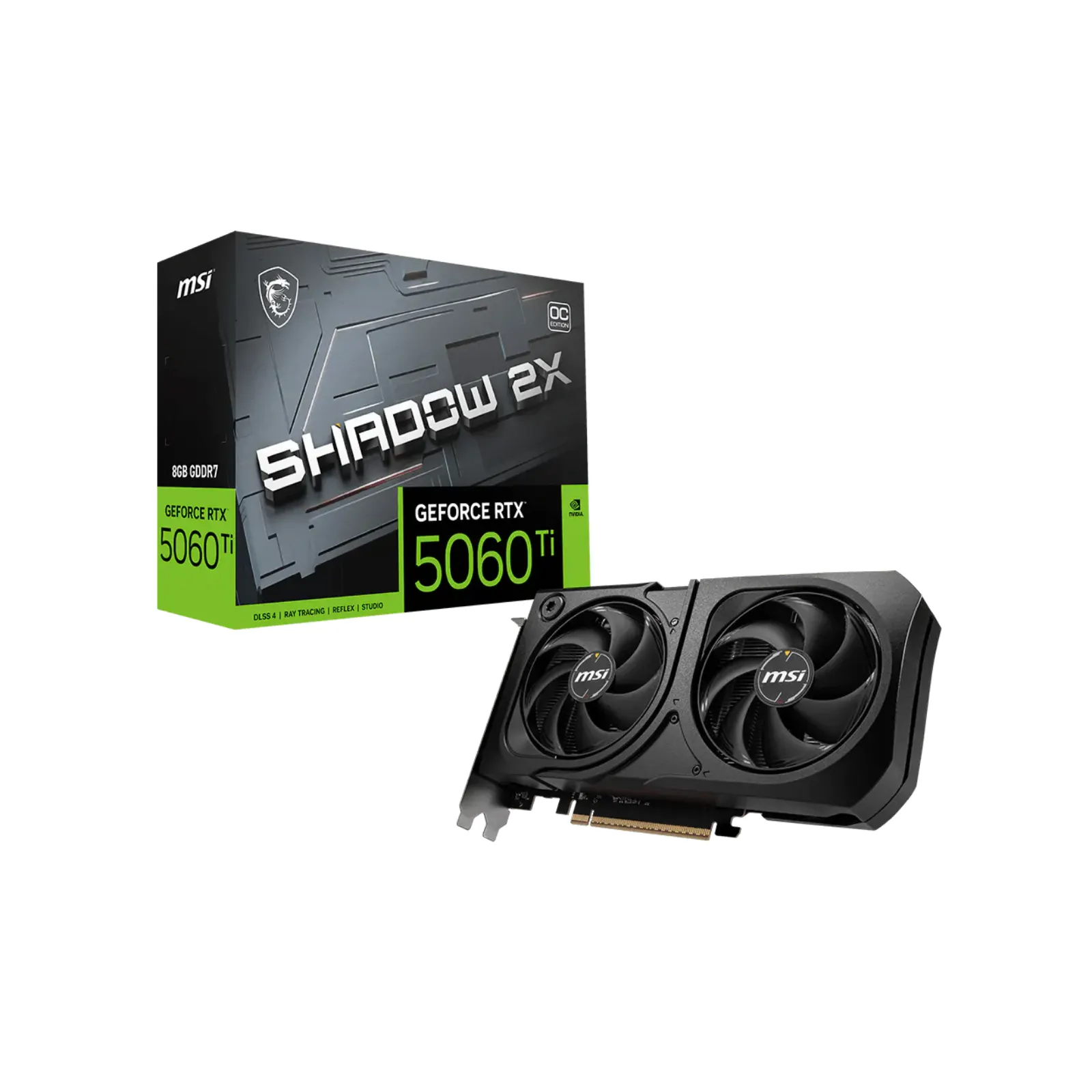 GPU MSI GEFORCE RTX5060TI SHADOW 2X OC PLUS 8GB
