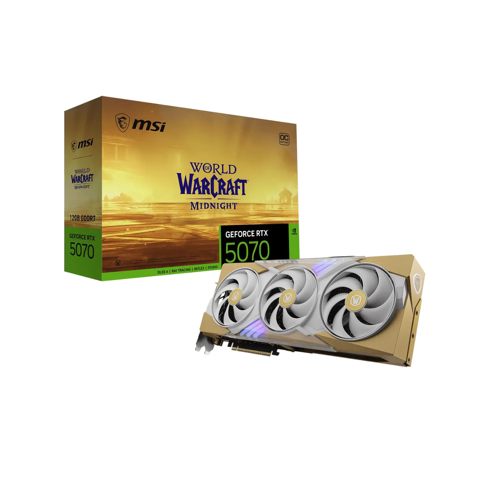 GPU MSI GEFORCE RTX5070 WORLD OF WAR CRAFT OC 12GB