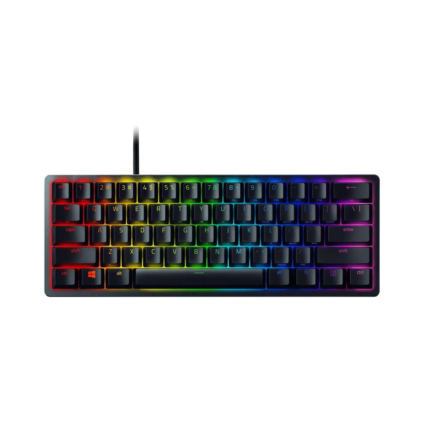 KEYBOARD RAZER HUNTSMAN MINI 60% CLICKY PURPLE – BLACK