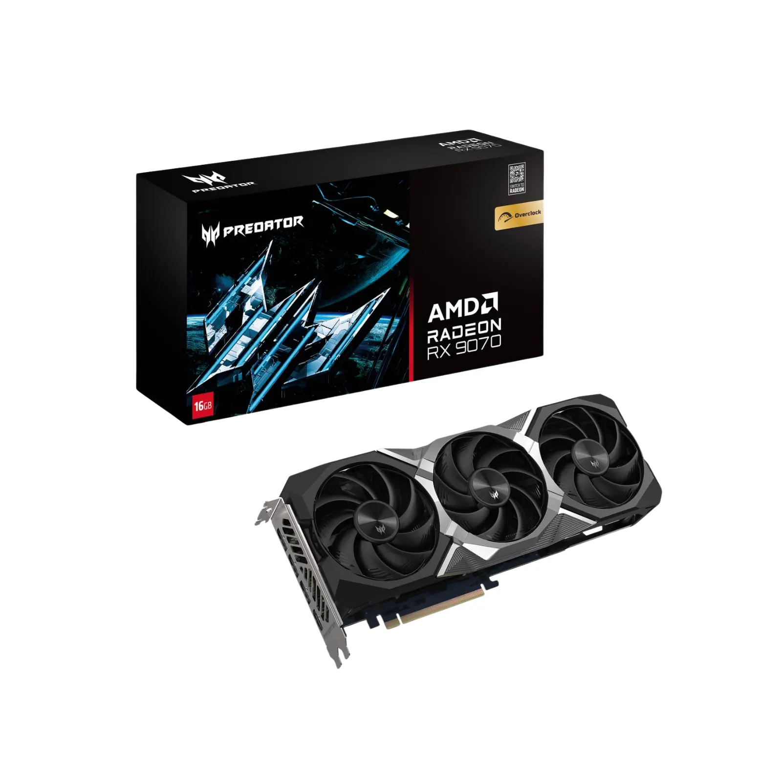 GPU ACER PREDATOR AMD RADEON RX9070 OC 16GB BLACK