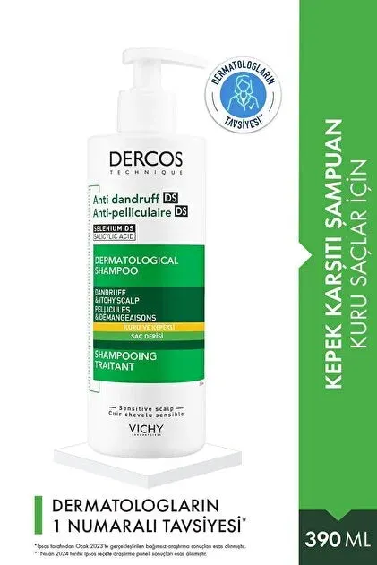 VICHY SHAMPOO DERCOS TECHNIQUE ANTI DANDRUFF DERMATOLOGICAL - 390ml