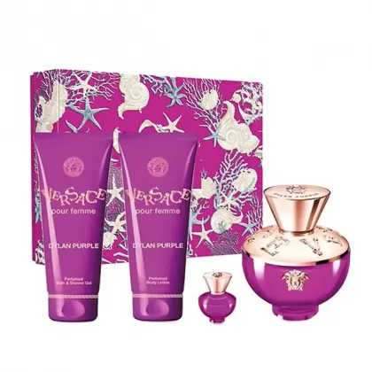 Versace Women's Dylan Purple 4Pcs Gift Set